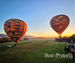 Hot air balloon news South Africa sunrise flight