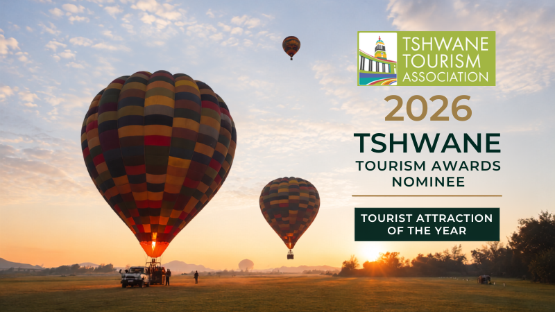 Bill Harrop's Original Balloon Safaris nominated for Tourist Attraction of the Year at the 2026 Tshwane Tourism Awards.