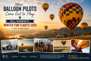 Winter Fun Flights 2026 hot air balloons over the Magalies River Valley