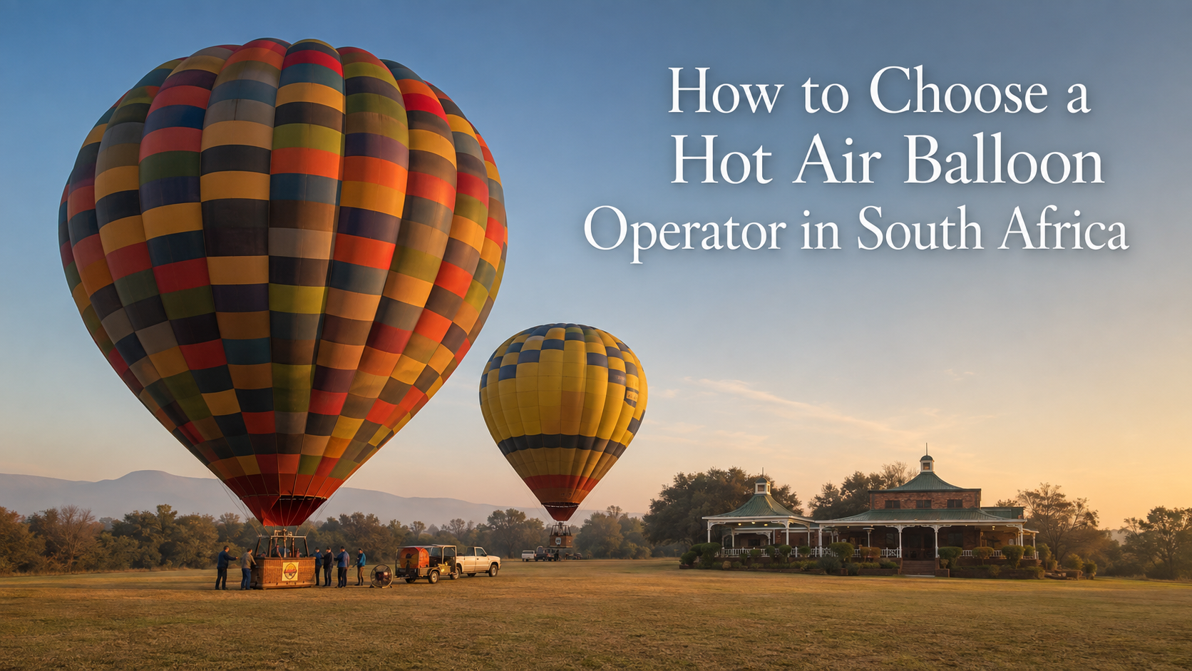 How to Choose a Hot Air Balloon Operator in South Africa