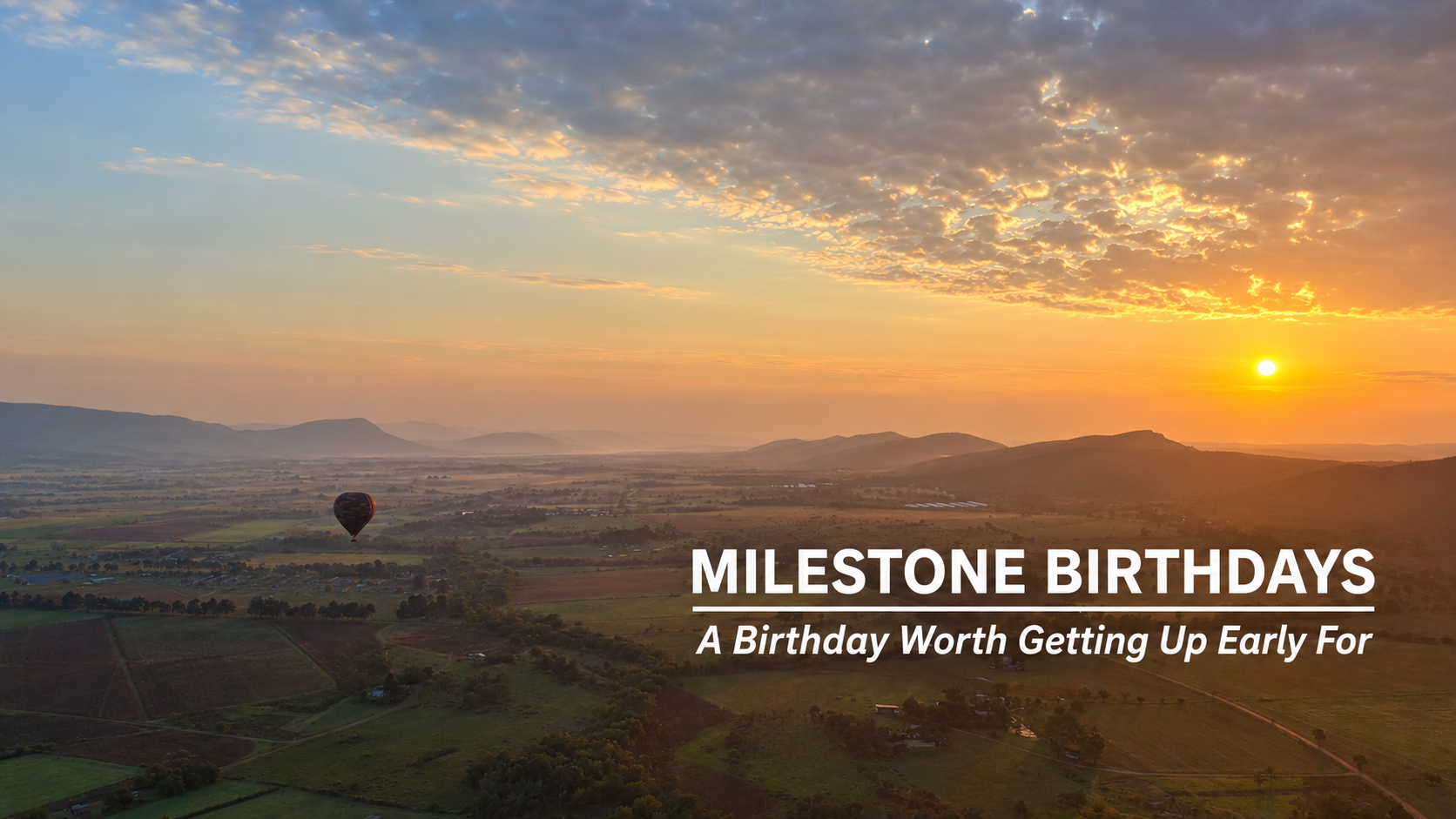 Make your birthday hot air balloon safari the occasion